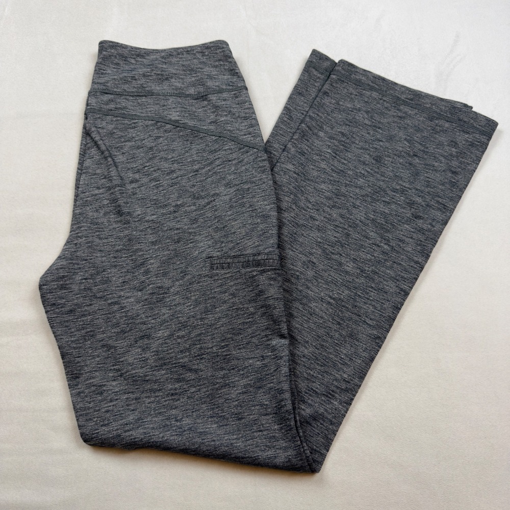 Duluth Trading Co NoGA Namastash Bootcut Yoga Pants Gray Medium x 33 15771